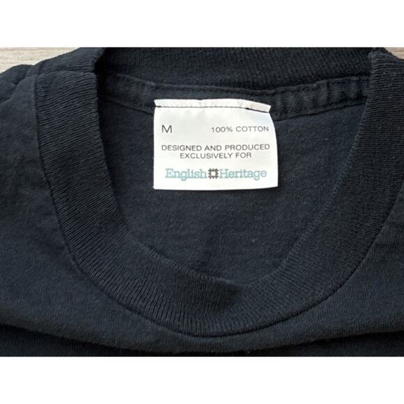 Stonehenge Artwork Vintage-1990’s Single Stitch-Black Souvenir T-Shirt Med - Picture 3 of 8